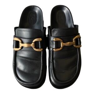 BIBI LOU Women's Black Zagreb Mule 38